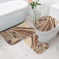 Pasifika Women's Day - Samoa Siapo Malu Tattoo Inspired Bathroom Set Beige