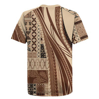 Pasifika Women's Day - Samoa Siapo Malu Tattoo Inspired Rugby Jersey Beige