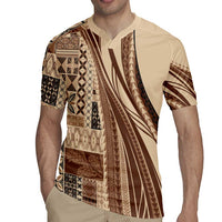 Pasifika Women's Day - Samoa Siapo Malu Tattoo Inspired Rugby Jersey Beige