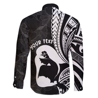Mother's Day Family Matching Mermaid Dress and Hawaiian Shirt Polynesia Vintage Hibiscus - Black LT7 - Polynesian Pride