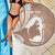 Mother's Day Beach Blanket Polynesia Vintage Hibiscus - Brown