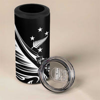 2025 Rugby Championship New Zealand Custom 4 in 1 Can Cooler Tumbler Poutama Motifs LT7 - Polynesian Pride