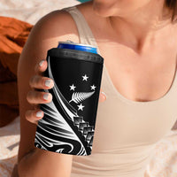 2025 Rugby Championship New Zealand Custom 4 in 1 Can Cooler Tumbler Poutama Motifs LT7 - Polynesian Pride