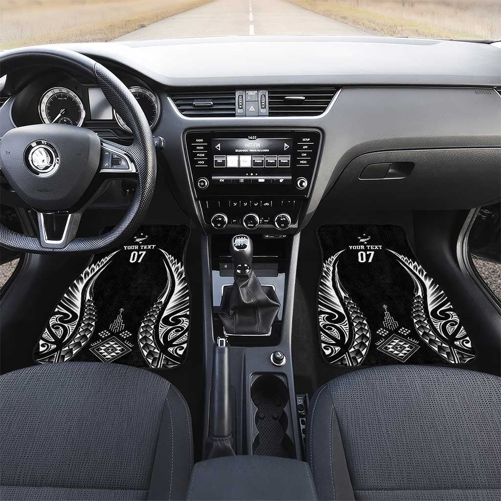 2025 Rugby Championship New Zealand Custom Car Mats Poutama Motifs - Polynesian Pride