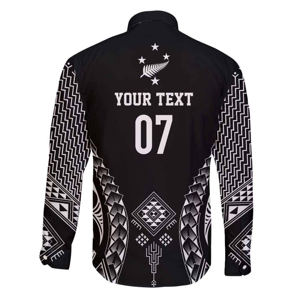 2025 Rugby Championship New Zealand Custom Family Matching Mermaid Dress and Hawaiian Shirt Poutama Motifs LT7 - Polynesian Pride