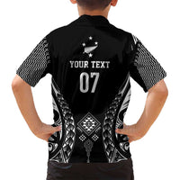 2025 Rugby Championship New Zealand Custom Family Matching Summer Maxi Dress and Hawaiian Shirt Poutama Motifs LT7 - Polynesian Pride