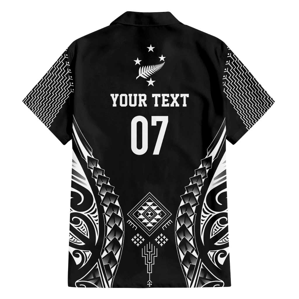 2025 Rugby Championship New Zealand Custom Family Matching Summer Maxi Dress and Hawaiian Shirt Poutama Motifs LT7 - Polynesian Pride