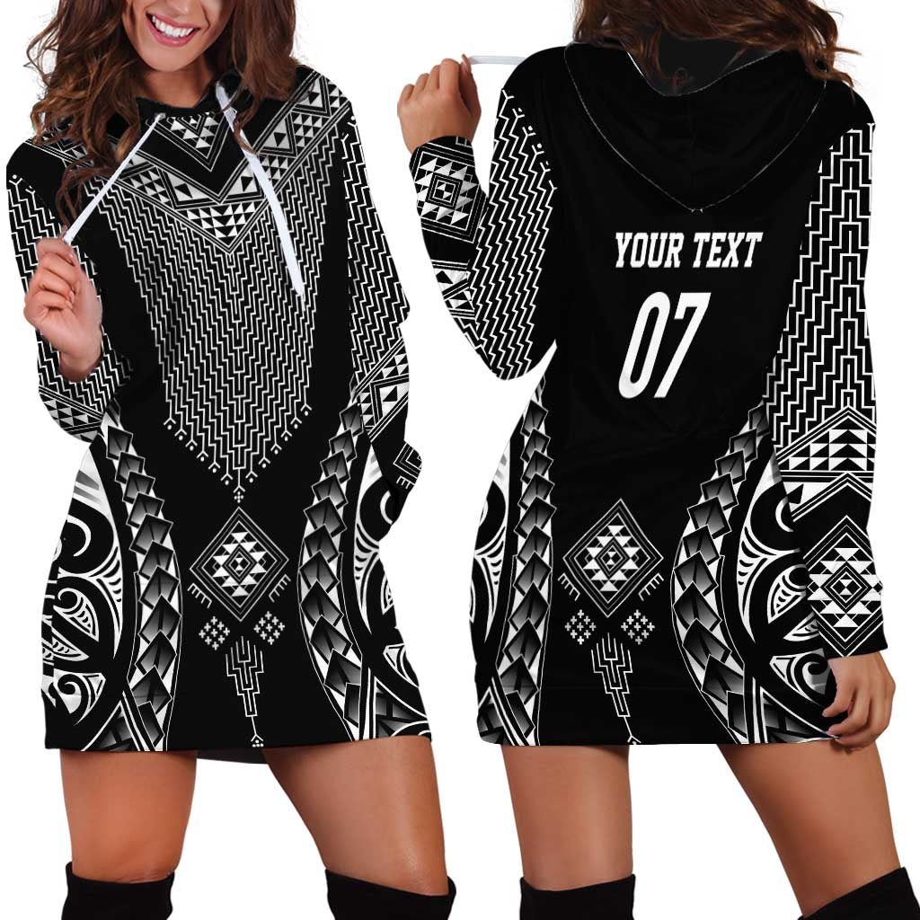 2025 Rugby Championship New Zealand Custom Hoodie Dress Poutama Motifs LT7 - Polynesian Pride