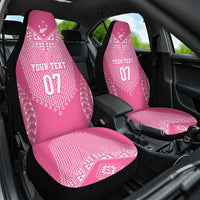 2025 Rugby Championship New Zealand Custom Car Seat Cover Poutama Motifs - Pink Out LT7 One Size Pink - Polynesian Pride