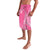 2025 Rugby Championship New Zealand Custom Lavalava Poutama Motifs - Pink Out - Polynesian Pride