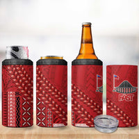 Samoa FAST Siapo 4 in 1 Can Cooler Tumbler Tatau-Ulafala Vines - Polynesian Pride