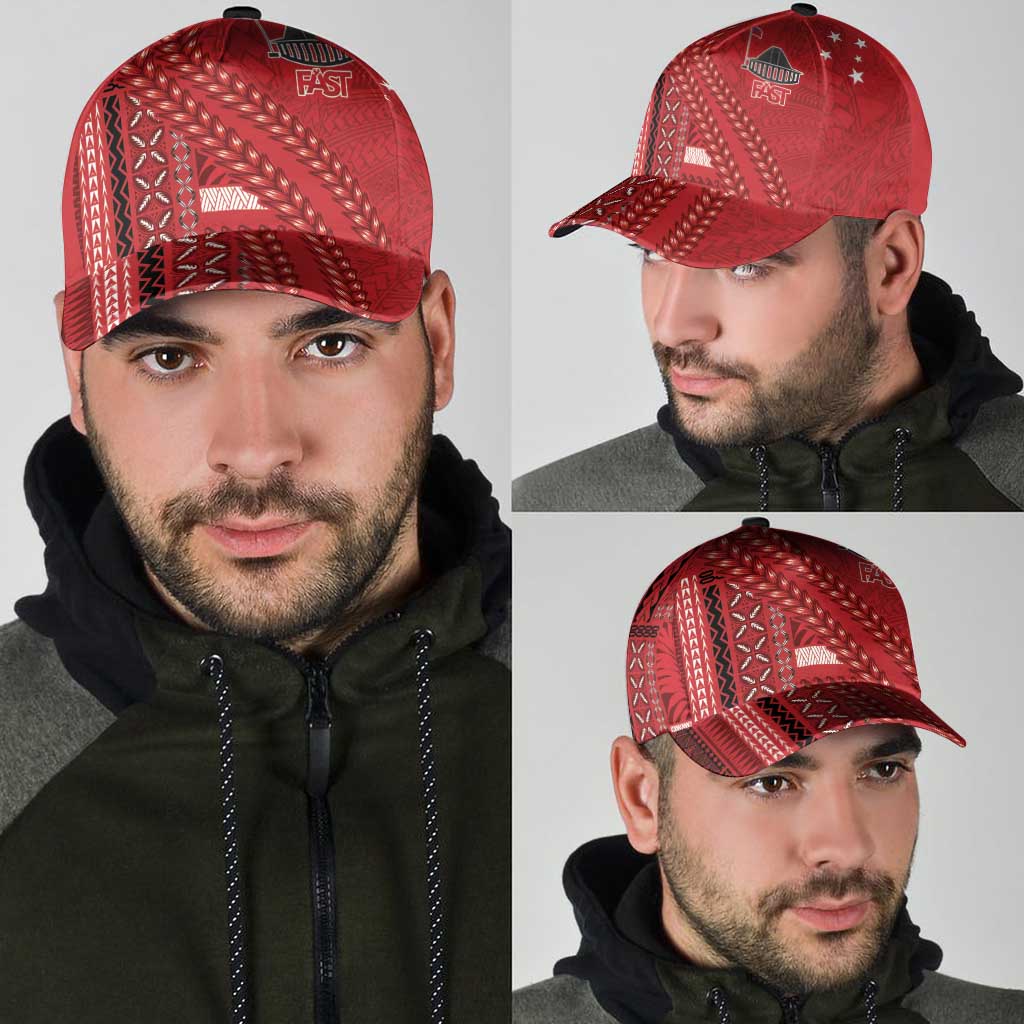 Samoa FAST Siapo Classic Cap Tatau-Ulafala Vines - Polynesian Pride
