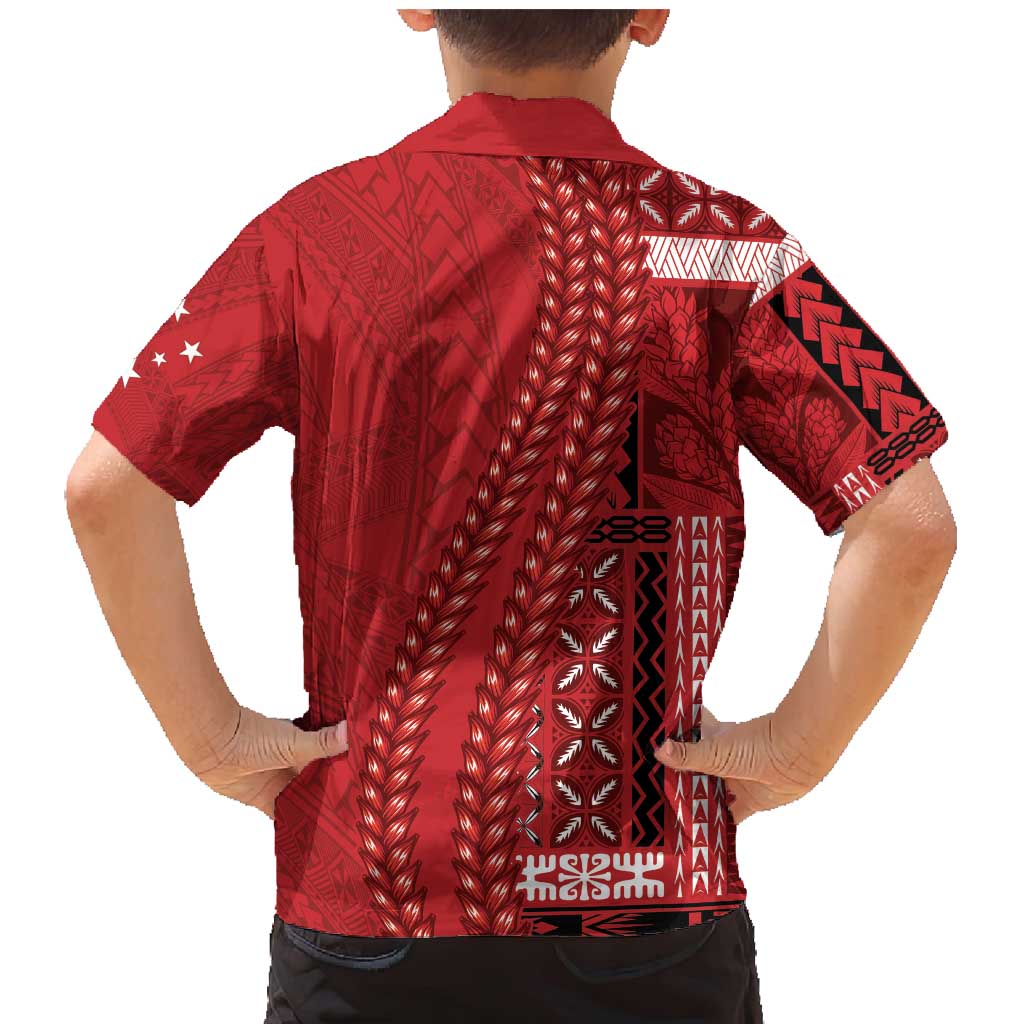 Samoa FAST Siapo Family Matching Mermaid Dress and Hawaiian Shirt Tatau-Ulafala Vines - Polynesian Pride
