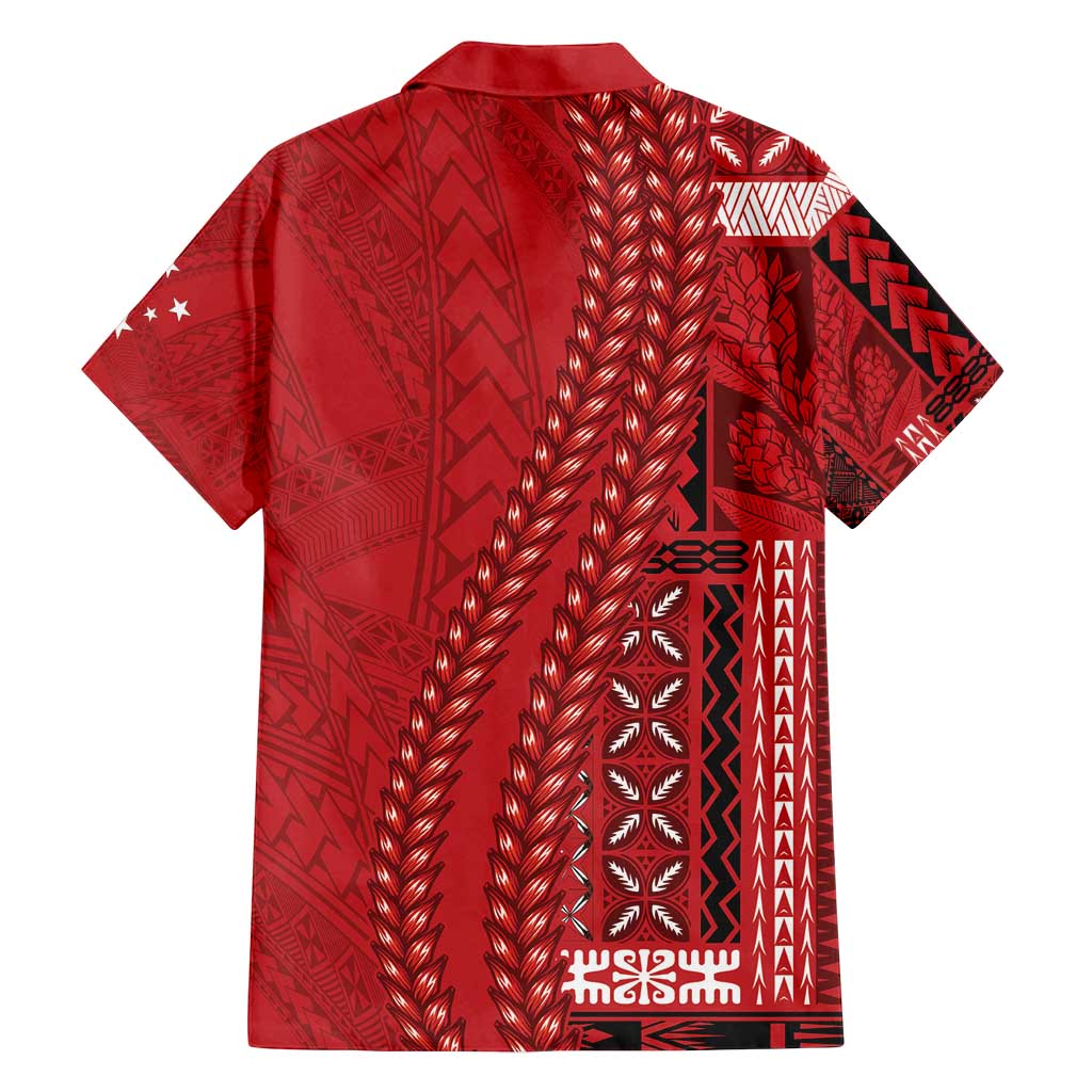Samoa FAST Siapo Family Matching Off Shoulder Maxi Dress and Hawaiian Shirt Tatau-Ulafala Vines - Polynesian Pride