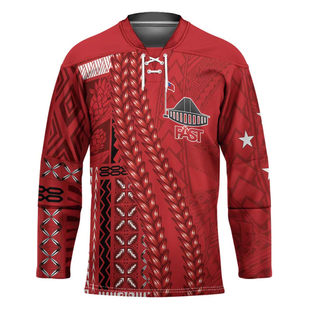 Samoa FAST Siapo Hockey Jersey Tatau-Ulafala Vines - Polynesian Pride