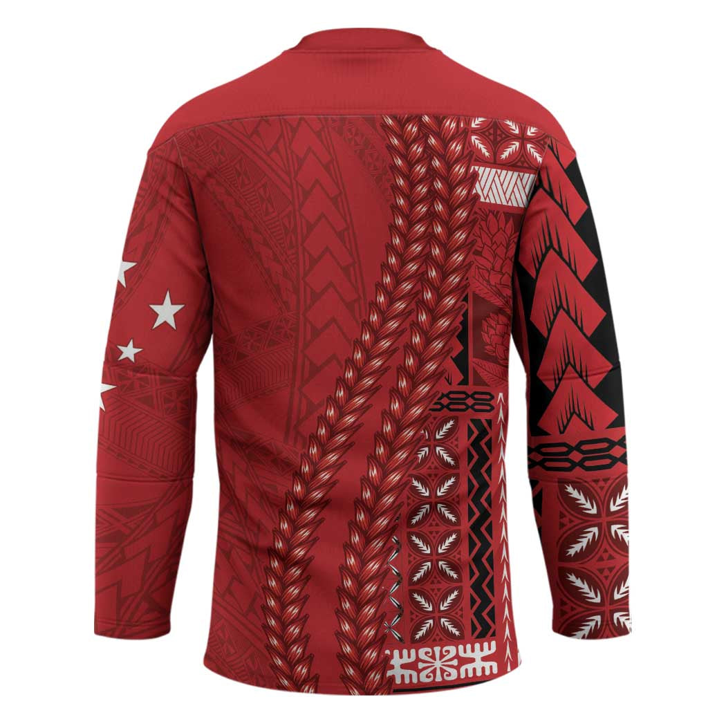 Samoa FAST Siapo Hockey Jersey Tatau-Ulafala Vines - Polynesian Pride
