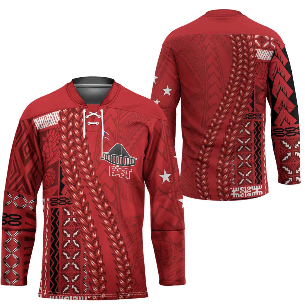 Samoa FAST Siapo Hockey Jersey Tatau-Ulafala Vines - Polynesian Pride