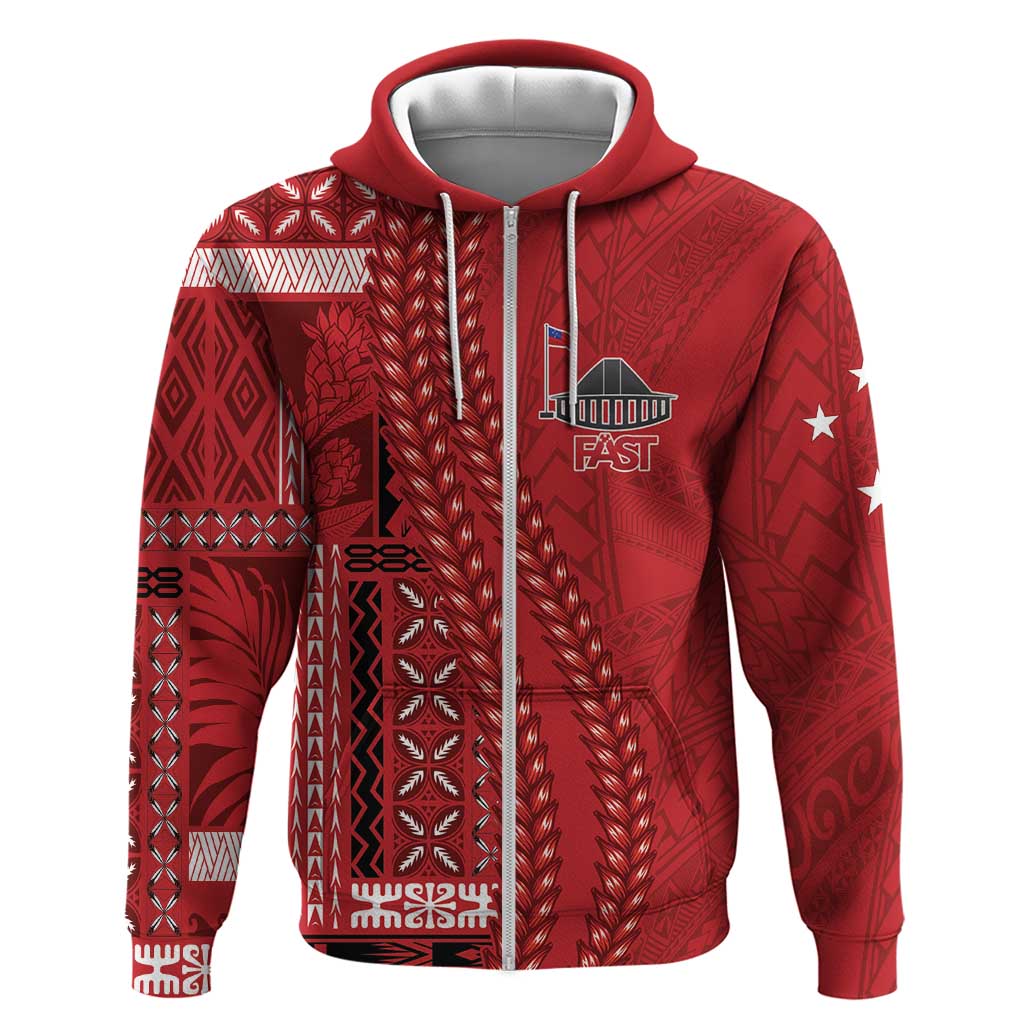 Samoa FAST Siapo Hoodie Tatau-Ulafala Vines - Polynesian Pride
