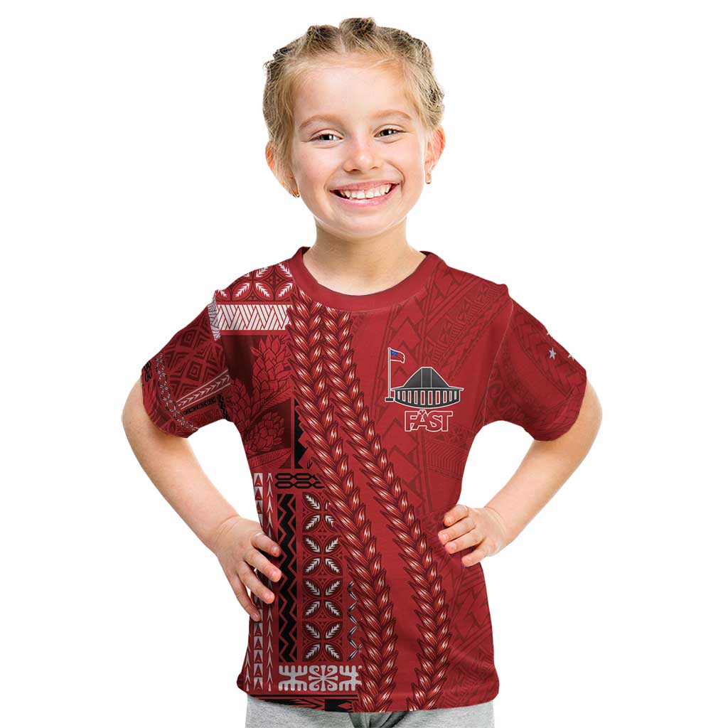 Samoa FAST Siapo Kid T Shirt Tatau-Ulafala Vines - Polynesian Pride