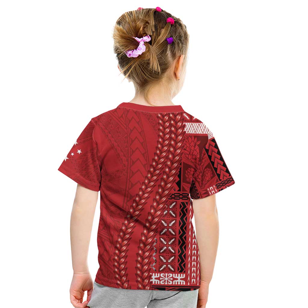 Samoa FAST Siapo Kid T Shirt Tatau-Ulafala Vines - Polynesian Pride