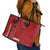 Samoa FAST Siapo Leather Tote Bag Tatau-Ulafala Vines - Polynesian Pride