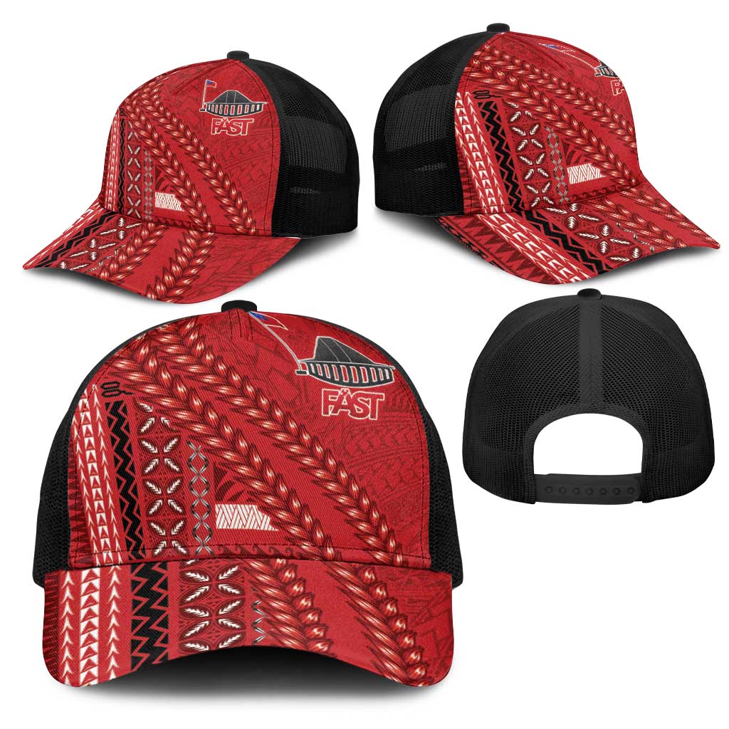 Samoa FAST Siapo Mesh Trucker Cap Tatau-Ulafala Vines - Polynesian Pride