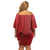 Samoa FAST Siapo Off Shoulder Short Dress Tatau-Ulafala Vines - Polynesian Pride