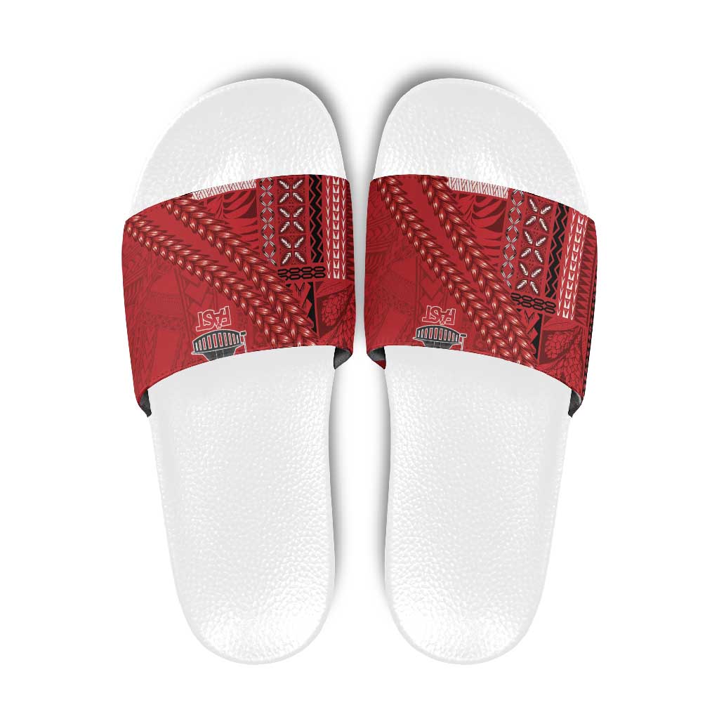 Samoa FAST Siapo Slide Sandals Tatau-Ulafala Vines - Polynesian Pride