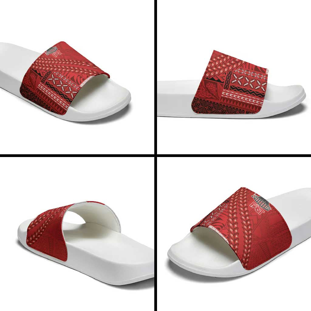 Samoa FAST Siapo Slide Sandals Tatau-Ulafala Vines - Polynesian Pride