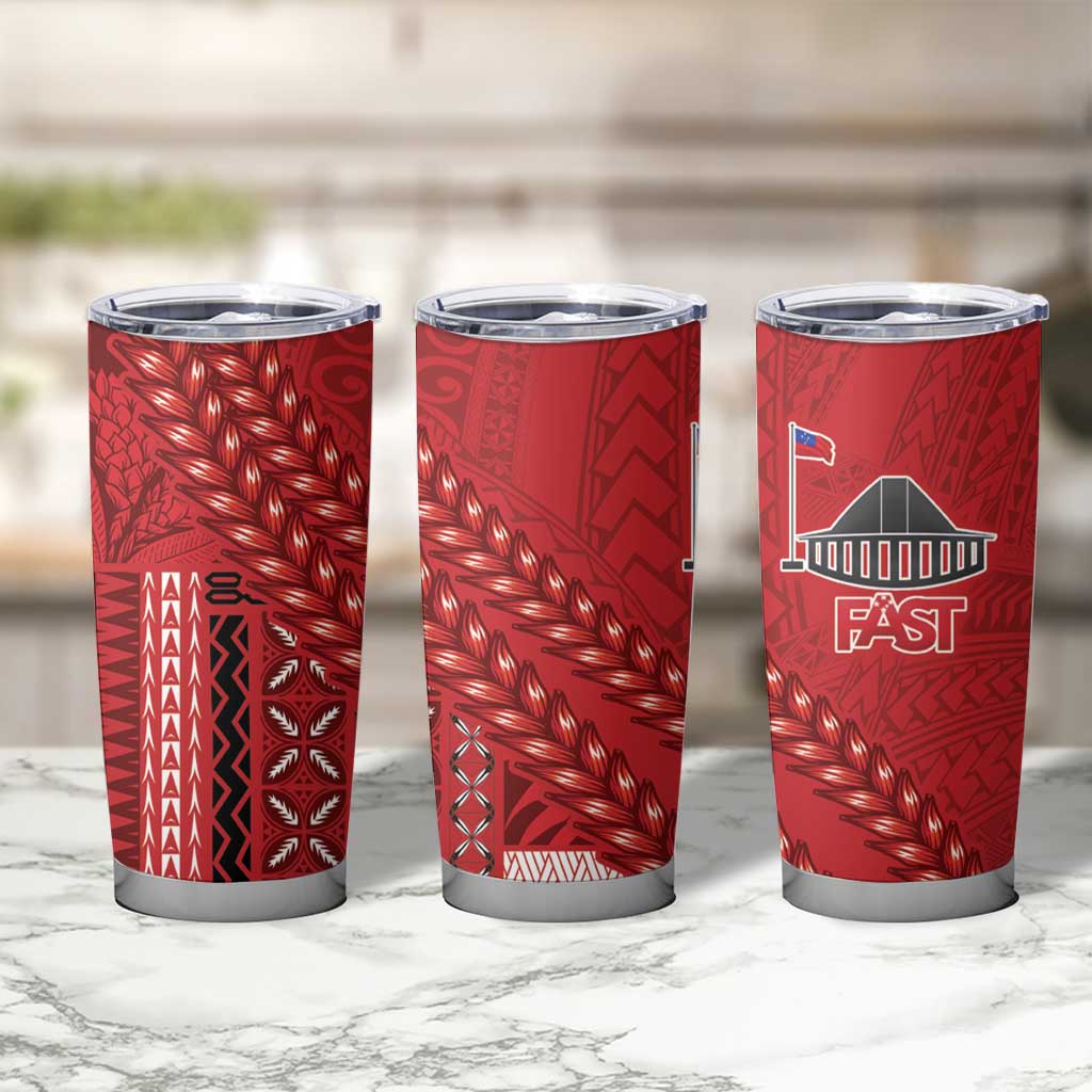 Samoa FAST Siapo Tumbler Cup Tatau-Ulafala Vines - Polynesian Pride