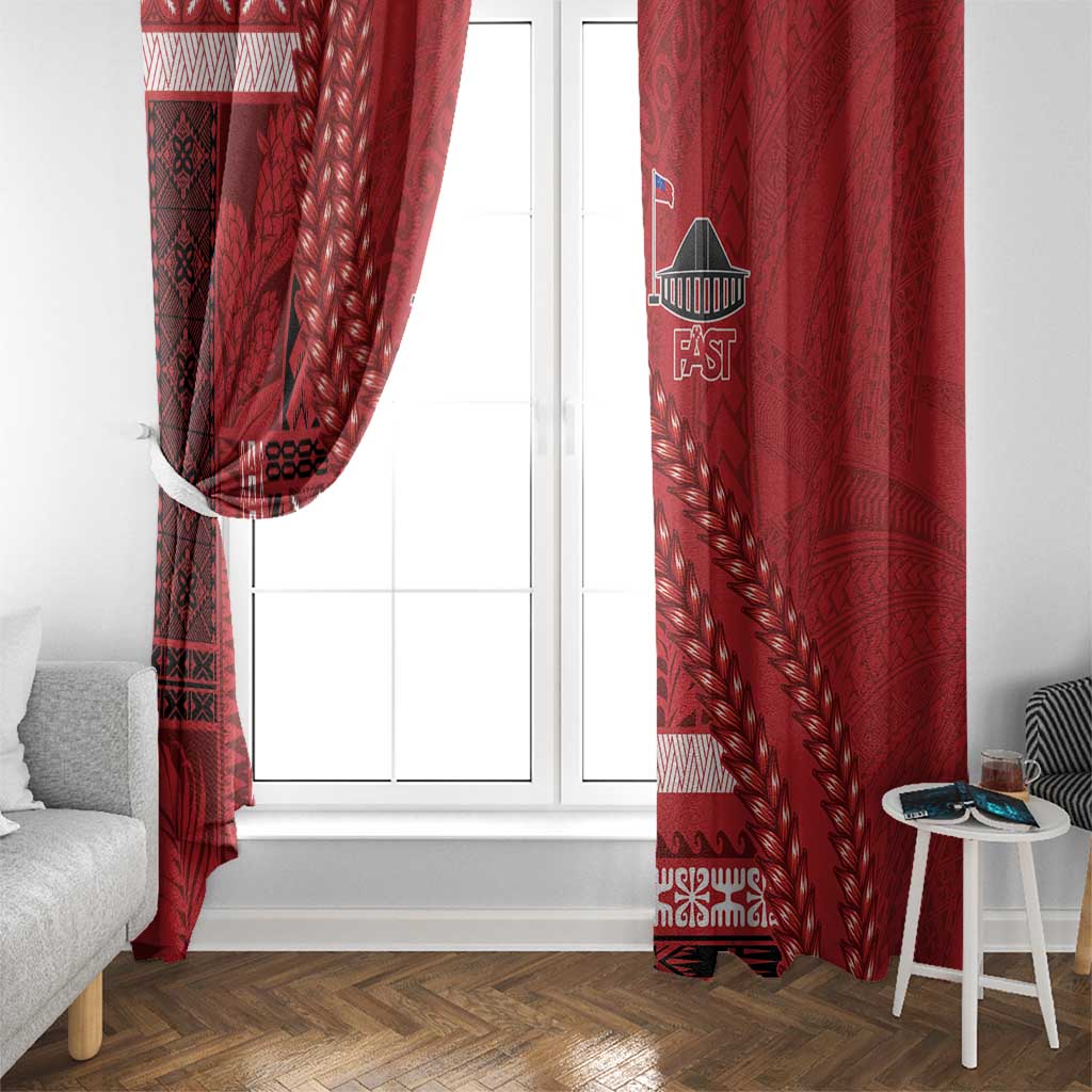Samoa FAST Siapo Window Curtain Tatau-Ulafala Vines - Polynesian Pride
