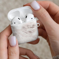 Samoa Lotu Tamaiti White Prayers AirPods Case Floral Mamanu Siapo LT7 - Polynesian Pride