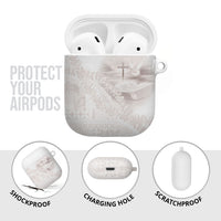 Samoa Lotu Tamaiti White Prayers AirPods Case Floral Mamanu Siapo LT7 - Polynesian Pride