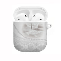 Tonga White Sunday Fakame AirPods Case Tokelaufeletoa Kupesi LT7 White - Polynesian Pride