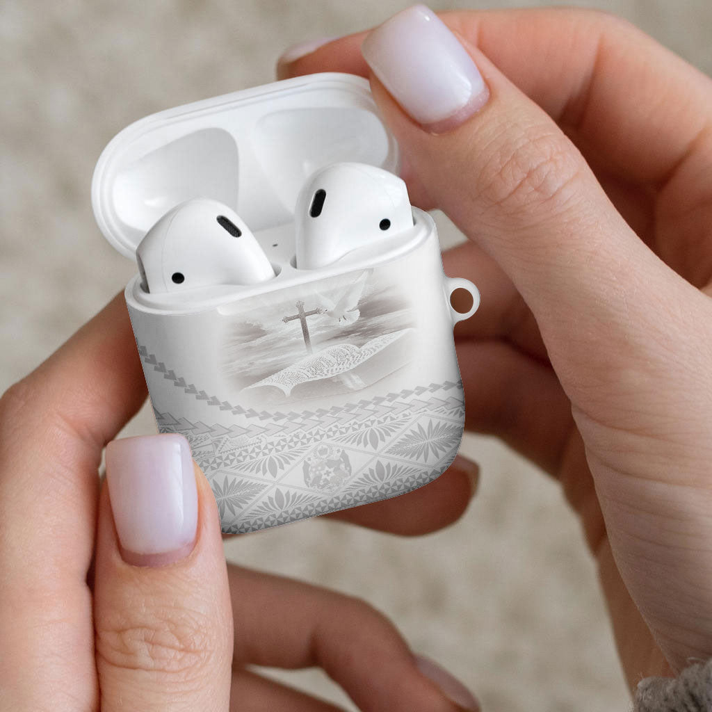 Tonga White Sunday Fakame AirPods Case Tokelaufeletoa Kupesi LT7 - Polynesian Pride