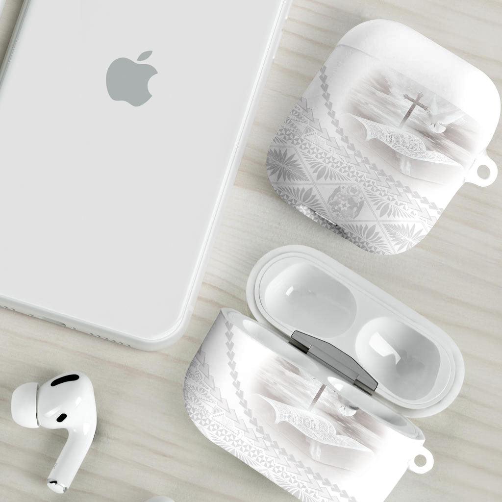 Tonga White Sunday Fakame AirPods Case Tokelaufeletoa Kupesi LT7 - Polynesian Pride
