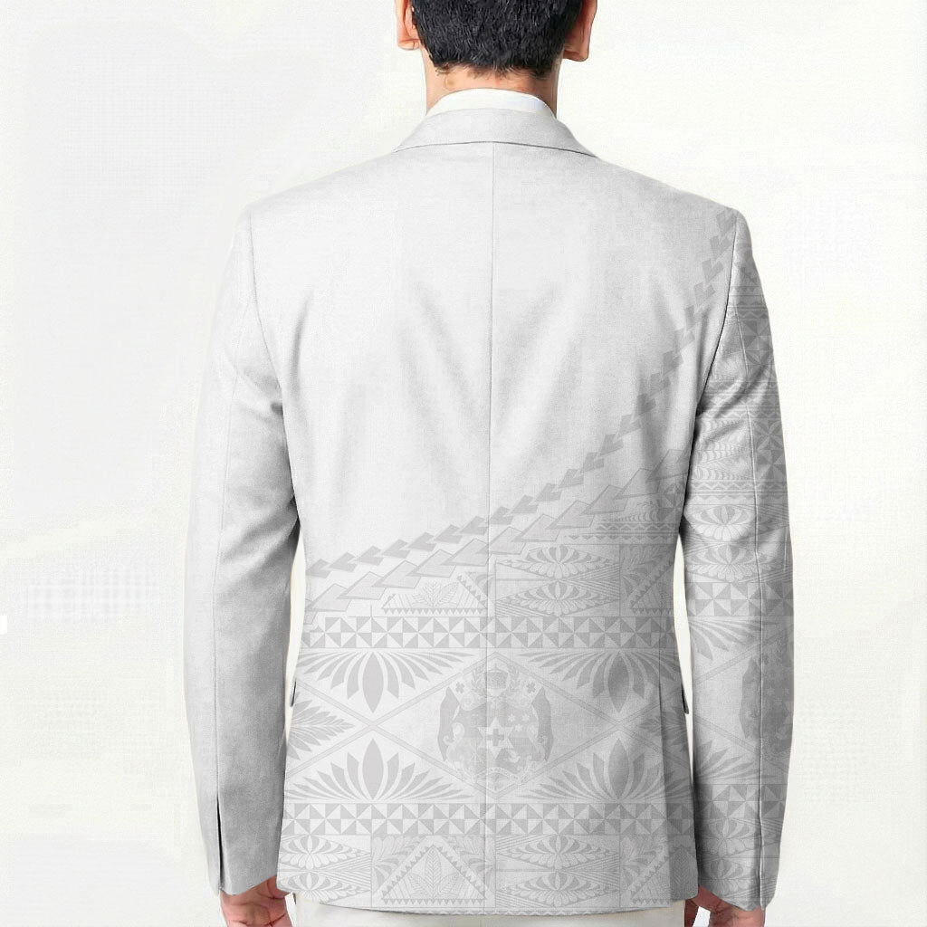 Tonga White Sunday Fakame Blazer Tokelaufeletoa Kupesi LT7 - Polynesian Pride