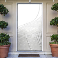 Tonga White Sunday Fakame Door Cover Tokelaufeletoa Kupesi LT7 White - Polynesian Pride