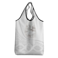 Tonga White Sunday Fakame Grocery Bag Tokelaufeletoa Kupesi LT7 - Polynesian Pride
