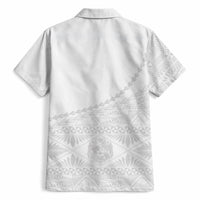 Tonga White Sunday Fakame Hawaiian Shirt Tokelaufeletoa Kupesi LT7 - Polynesian Pride