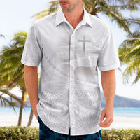 Tonga White Sunday Fakame Hawaiian Shirt Tokelaufeletoa Kupesi LT7 - Polynesian Pride