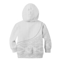 Tonga White Sunday Fakame Kid Hoodie Tokelaufeletoa Kupesi LT7 - Polynesian Pride