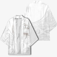 Tonga White Sunday Fakame Kimono Tokelaufeletoa Kupesi LT7 - Polynesian Pride