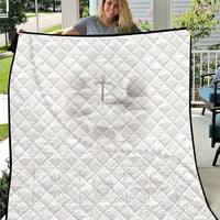 Tonga White Sunday Fakame Quilt Tokelaufeletoa Kupesi LT7 White - Polynesian Pride