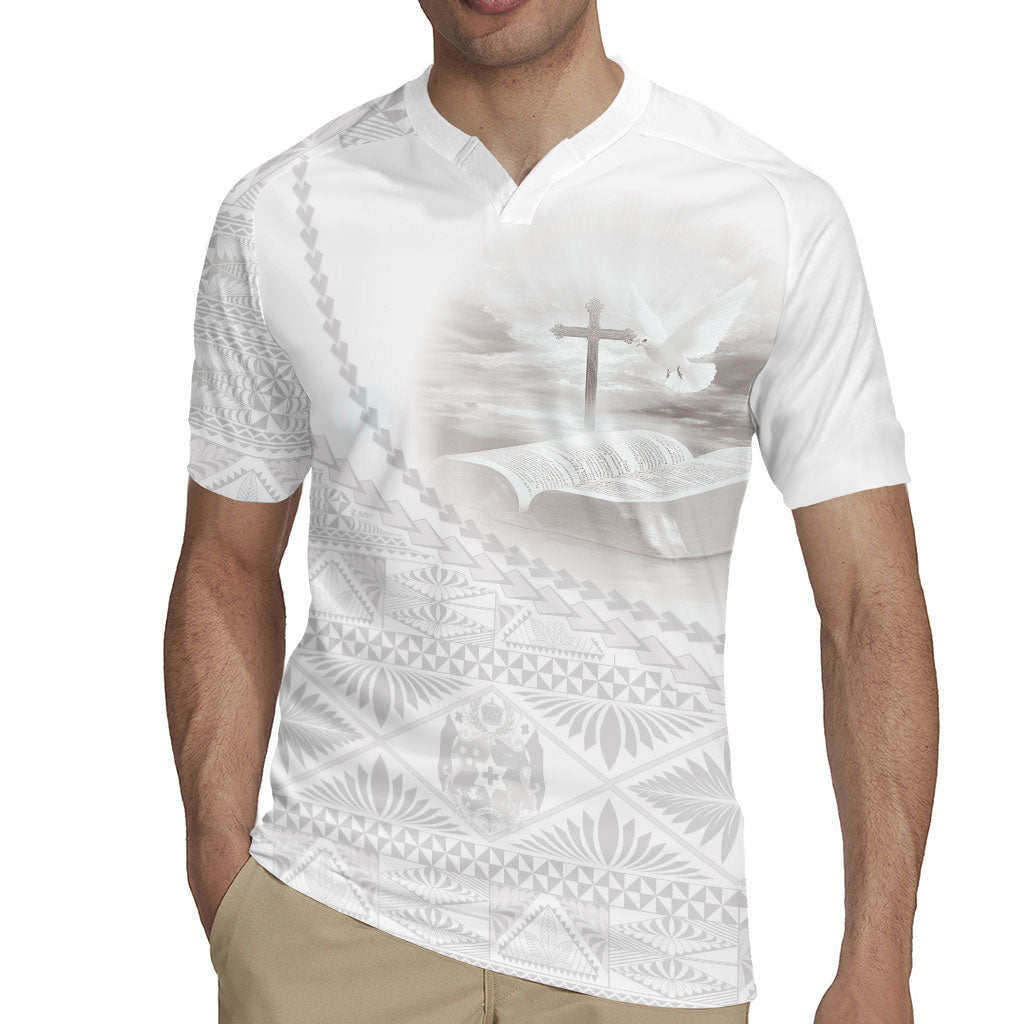 Tonga White Sunday Fakame Rugby Jersey Tokelaufeletoa Kupesi LT7 - Polynesian Pride