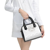 Tonga White Sunday Fakame Shoulder Handbag Tokelaufeletoa Kupesi LT7 - Polynesian Pride