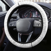 Tonga White Sunday Fakame Steering Wheel Cover Tokelaufeletoa Kupesi LT7 - Polynesian Pride