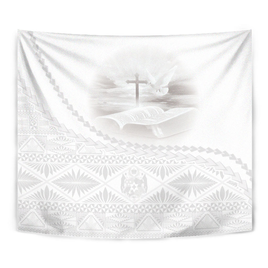 Tonga White Sunday Fakame Tapestry Tokelaufeletoa Kupesi