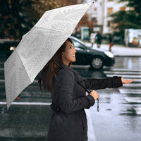 Tonga White Sunday Fakame Umbrella Tokelaufeletoa Kupesi LT7 - Polynesian Pride