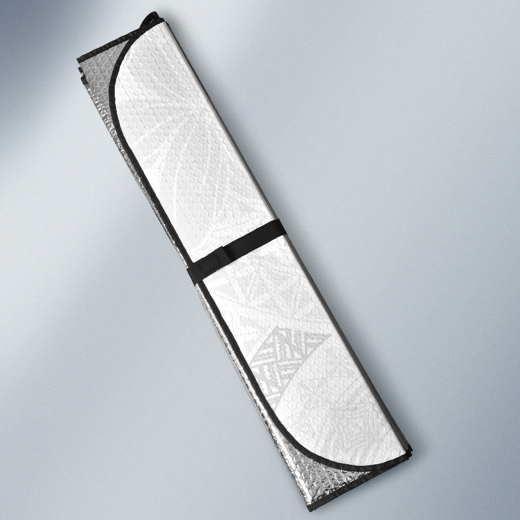 Niue White Sunday Tapu Fanau Auto Sun Shade Fiti Pua Mix Hiapo Tapa